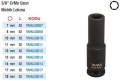 Yama 3/8'' Havalı Metrik Uzun Lokmalar(Ölçü Seçeneklerine Bakınız)
