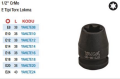 Yama 1/2'' E Tipi Torx Havalı Lokmalar (Ölçü Seçeneklerine Bakınız)