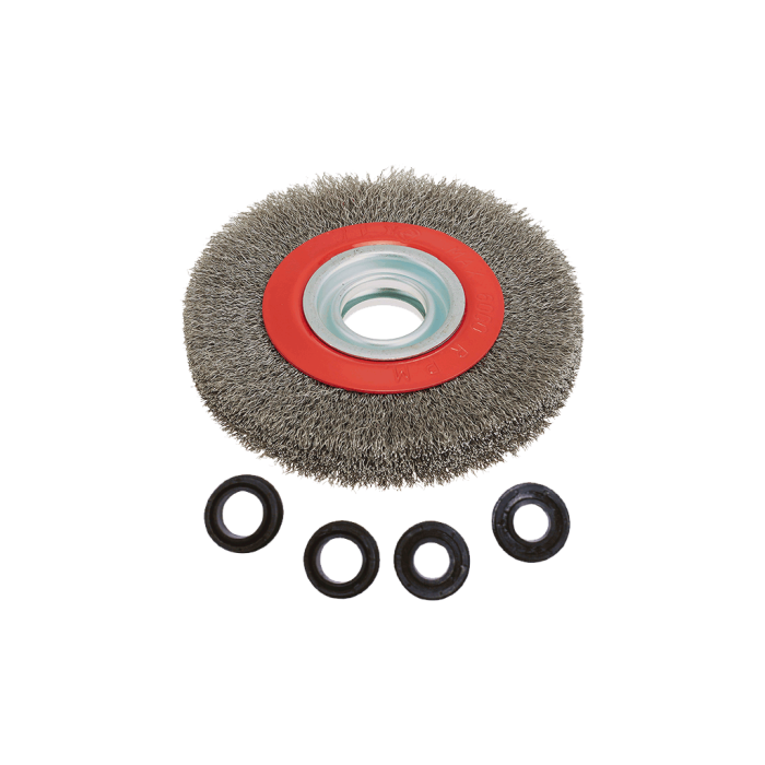 Tower Gri Saçaklı Daire Tel Fırçalar (Ölçü Seçeneklerine Bakınız)