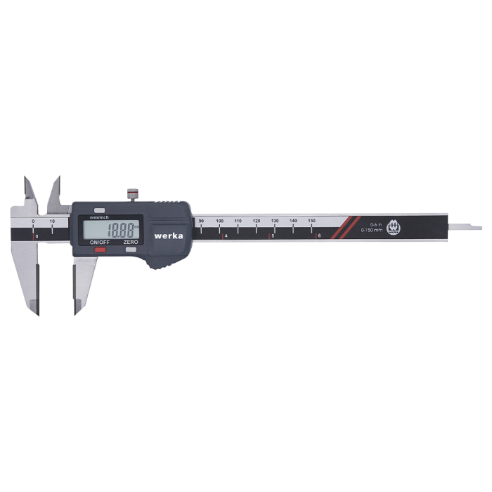 Werka Karbür Çeneli Dijital Kumpas (Ölçü Seçeneklerine Bakınız)