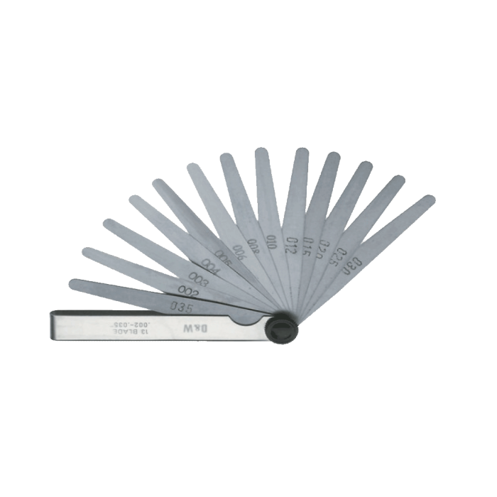 DW Measuring 13 Yaprak Filler Çakıları (Ölçü Seçeneklerine Bakınız)