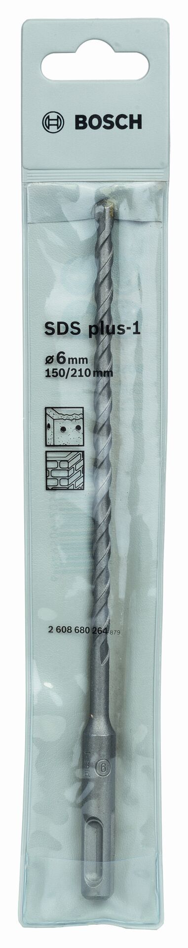 Bosch Plus-1 Serisi SDS-Plus Kırıcı Delici Matkap Ucu 6x210 mm