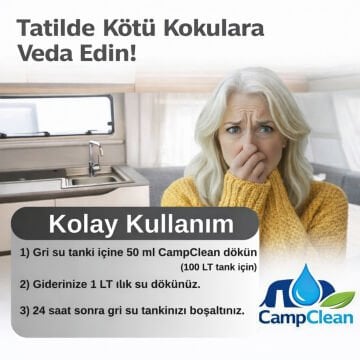 Camp Clean Gri Tank Temizleyici ve Koku Gideri 1L