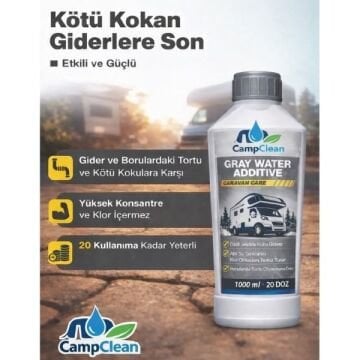 Camp Clean Gri Tank Temizleyici ve Koku Gideri 1L