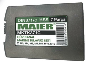 Maier MKTK371C 7 Parça M3-12 DIN371 Düz Kılavuz Takımı