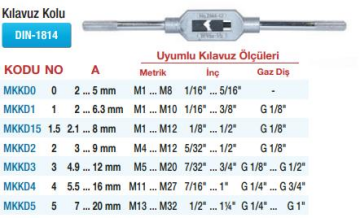 Maier HSS Kılavuz Kolları  (Ölçü Seçeneklerine Bakınız)