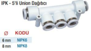Isaiah IPK 5'Lİ Union Dağıtıcı Konnektörler  (Ölçü Seçeneklerine Bakınız)