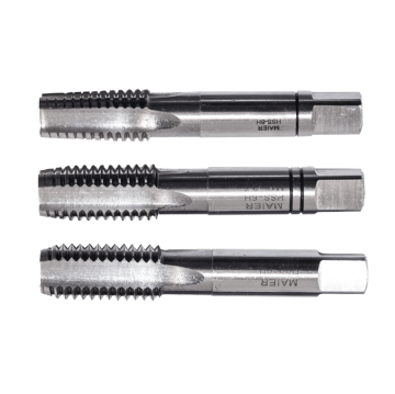 Maier DIN 352 Sol 3 Parçalı Takım - Metrik - HSS El Kılavuzları (Ölçü Seçeneklerine Bakınız) M5 x 0.80 LH