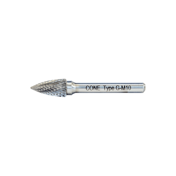 Cone G Tipi Sivri Kavisli - Karbür Kalıpçı Frezeleri (Ölçü Seçeneklerine Bakınız)