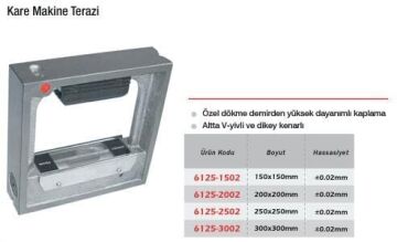 Werka Hassas Kare Makine Terazisi (Ölçü Seçeneklerine Bakınız) 150x150mm