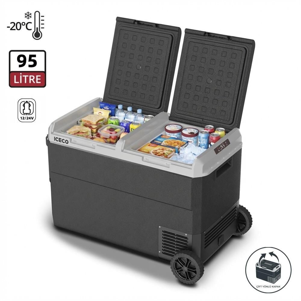 Iceco ICECO MCD95D 95L Çift Bölmeli Oto Buzdolabı En Ucuz Fiyatları ve Özellikleri