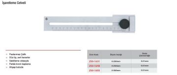 Werka Paslanmaz Çelik Isaretleme Cetveli (Ölçü Seçeneklerine Bakınız) 0-250mm