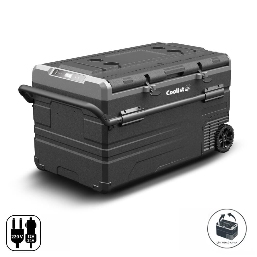 Coolist Coolist CLK120W 12/24V 220Volt 114 Litre Tek Bölmeli Tekerlekli Outdoor Kompresörlü Oto Buzdolabı/Dondurucu En Ucuz Fiyatları ve Özellikleri