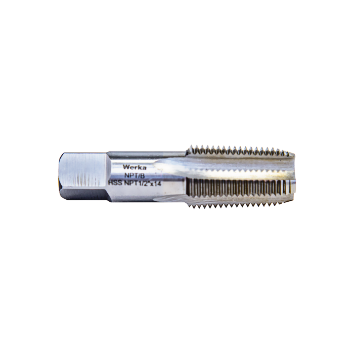 Werka NPT 1:16 Form B - HSS Düz Konik Boru Kılavuzu(Ölçü Seçeneklerine Bakınız) NPT 3/4'' x 14