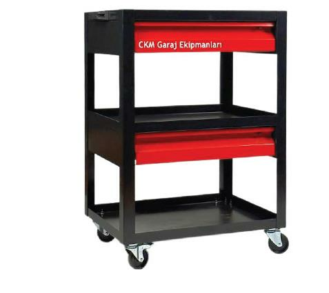 CKM Parça Taşıma Arabası 2 Çekmeceli Teleskobik