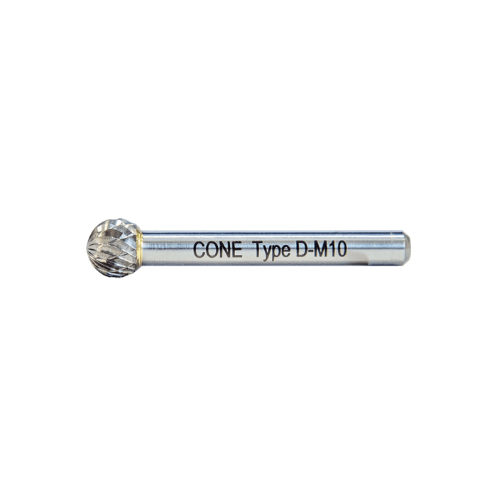 Cone D Tipi Yuvarlak - Misket Başlı - Karbür Kalıpçı Frezeleri (Ölçü Seçeneklerine Bakınız)