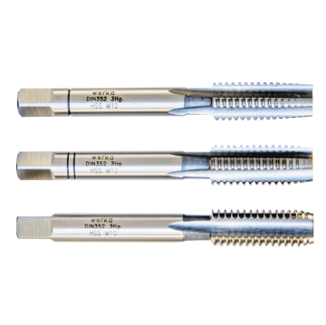 Werka DIN352 - 3 Parçalı Takım - HSS Düz El Kılavuzu(Ölçü Seçeneklerine Bakınız)