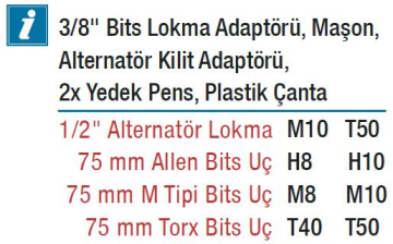 NT Tools NTA8040 13 Parça Alternatör Sökme Takma Somun Seti