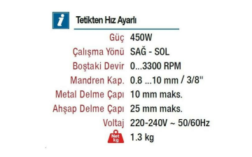 Vido WD010210710 Anahtarlı Mandren Darbeli Matkap 710W