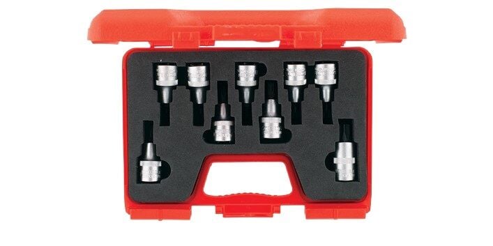İzeltaş 1113 00 6009 1/2'' Lokmalı Star (Torx®) Uç Takımı 9 Parça