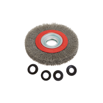 Tower Gri Saçaklı Daire Tel Fırçalar (Ölçü Seçeneklerine Bakınız)