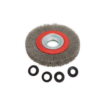 Tower Gri Saçaklı Daire Tel Fırçalar (Ölçü Seçeneklerine Bakınız) 200mm