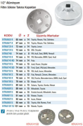 NT Tools 1/3'' Alüminyum Filtre Sökme Takma Kapakları (Ölçü Seçeneklerine Bakınız)