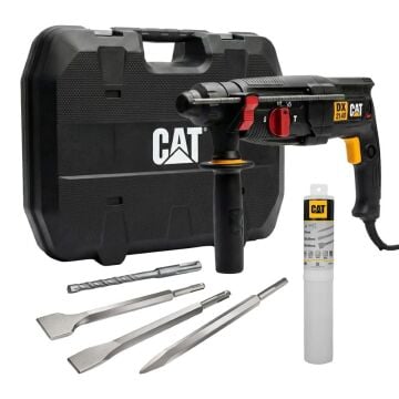 CAT DX2140.1 800Watt 3.0J 26MM SDS-Plus Profesyonel Kırıcı/Delici + 1 Ad Delici 3 Ad Kırıcı Uç