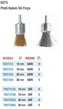 Tower Gri Pimli Kalem Fırça (Ölçü Seçeneklerine Bakınız)