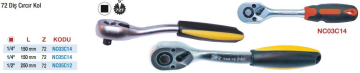 NT Tools 72 Dişli Cırcır Kollar (Ölçü Seçeneklerine Bakınız)