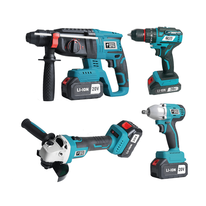Catpower CAT1380 Kömrsüz Akülü Set Darbeli Vidalama Kırıcı Delici Avuç Taşlama Somun Sıkma 20V Lİ-İON