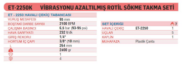 Emax Vibrasyonu Azaltılmış Rotil Sökme Takma Seti