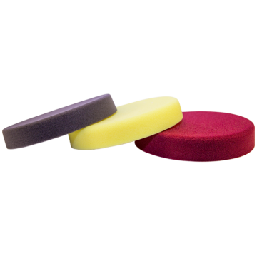 Yama Pads MEGUIAR'S tipi Polisaj Süngerleri (Ölçü Seçeneklerine Bakınız) Siyah - Son Kat (Wax)