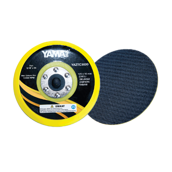 Yama Pads Cırtlı Deliksiz Zımpara Tabanları (Ölçü Seçeneklerine Bakınız) 125 x 10mm