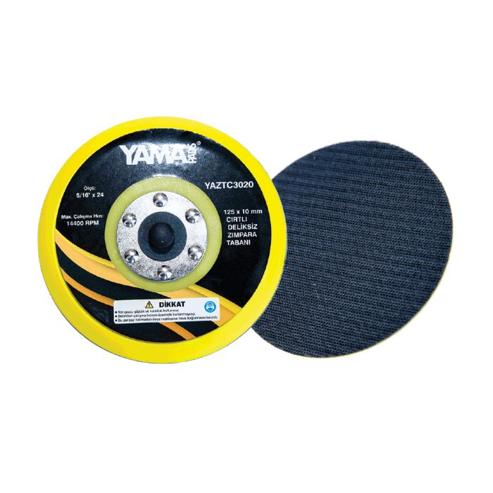 Yama Pads Cırtlı Deliksiz Zımpara Tabanları (Ölçü Seçeneklerine Bakınız) 125 x 14mm