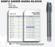 Werka DIN371/B-376/B HSSE-TiCN Solid Carbide Komple Karbür Düz Makine Kılavuzu(Ölçü Seçeneklerine Bakınız)