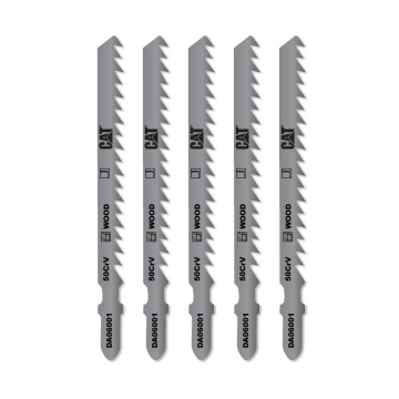 CAT DA06001 5 Parça Profesyonel Ahşap Hızlı/Kaba Kesim Dekupaj Testere Bıçağı, Ucu