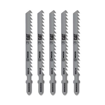 CAT DA06002 5 Parça Profesyonel Ahşap Hızlı/Kaba Kesim Dekupaj Testere Bıçağı, Ucu