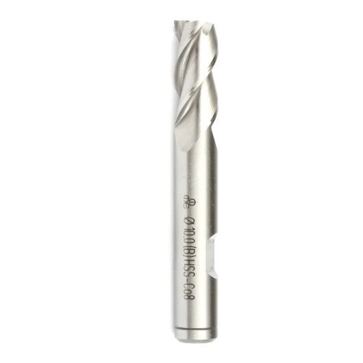 Makina Takım HSS-E (%8 Co) DIN 844 Silindirik Saplı Parmak Freze - Kısa BN 3 mm