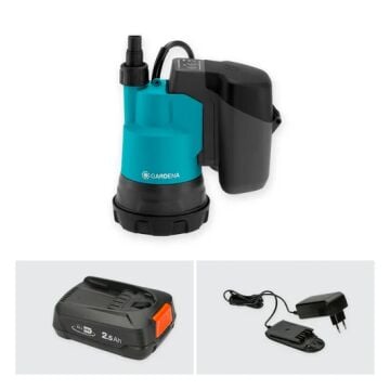 Gardena 14600-20 Akülü Temiz Su Dalgıç Pompası 2000/2 18V P4A Kullanıma Hazır Set