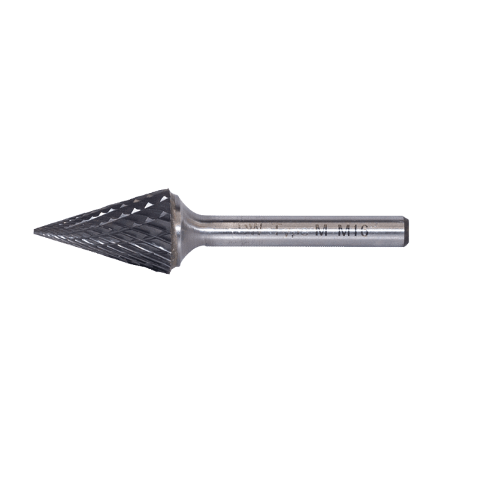 DW Carbide M Tipi Konik Sivri - Karbür Kalıpçı Frezeleri(Ölçü Seçeneklerine Bakınız) 12.0 x 6mm