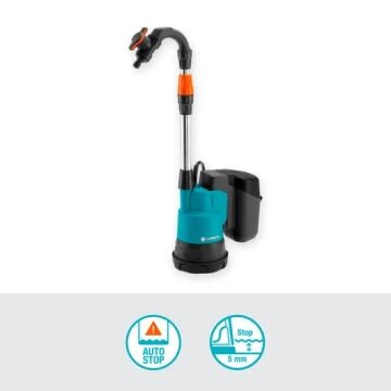 Gardena 14602-20 Akülü Yağmur Suyu Deposu Pompası 2000/2 18V P4A Kullanıma Hazır Set