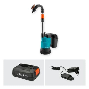 Gardena 14602-20 Akülü Yağmur Suyu Deposu Pompası 2000/2 18V P4A Kullanıma Hazır Set