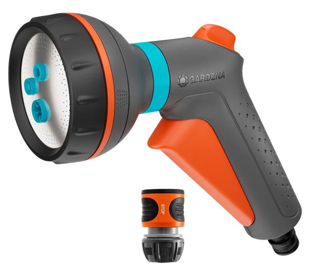 Gardena 18371-20 Classic Çok Fonksiyonlu Tabanca ve Stoplu Hortum Adaptörü Seti