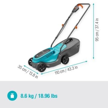 Gardena 14630-20 Akülü Çim Biçme Makinesi PowerMax 30/18V P4A Set