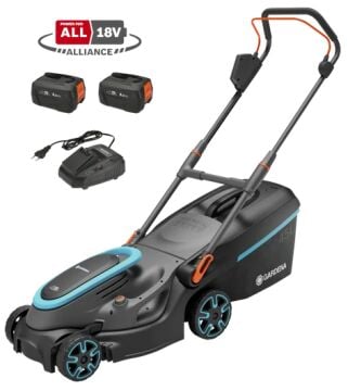 Gardena 14638-20 Akülü Çim Biçme Makinesi PowerMax 37/36V P4A Set