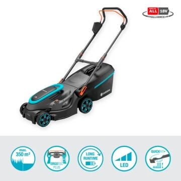 Gardena 14638-20 Akülü Çim Biçme Makinesi PowerMax 37/36V P4A Set