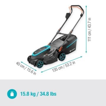 Gardena 14638-20 Akülü Çim Biçme Makinesi PowerMax 37/36V P4A Set