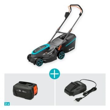 Gardena 14638-20 Akülü Çim Biçme Makinesi PowerMax 37/36V P4A Set