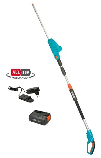 Gardena 14732-20 Akülü Teleskopik Çit Budama Makinesi THS 42/18V P4A Kullanıma Hazır Set